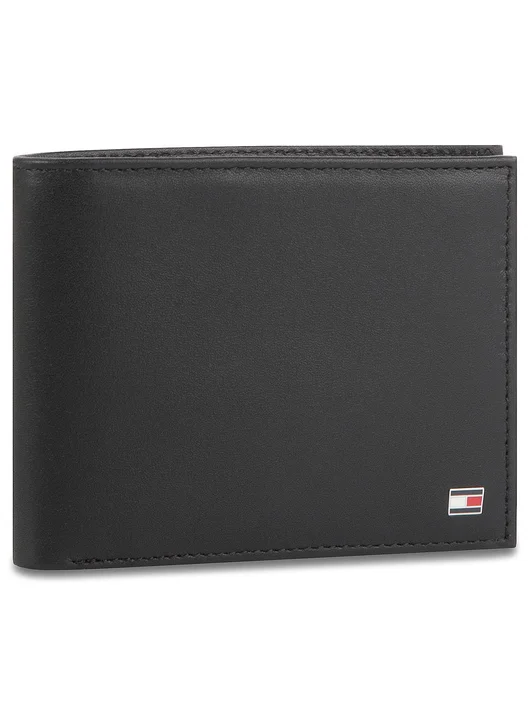 Portfele Tommy Hilfiger Eton Cc And Coin Pocket AM0AM00651 Czarny One Size