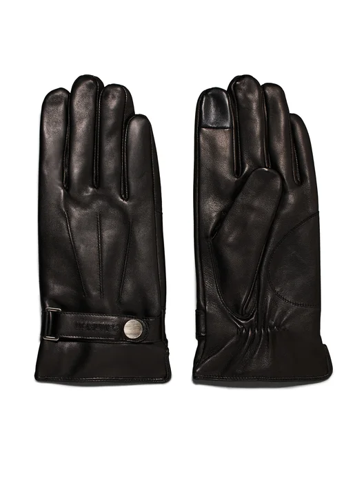 Rękawiczki skórzane Calvin Klein K50K512384 Czarny M/L